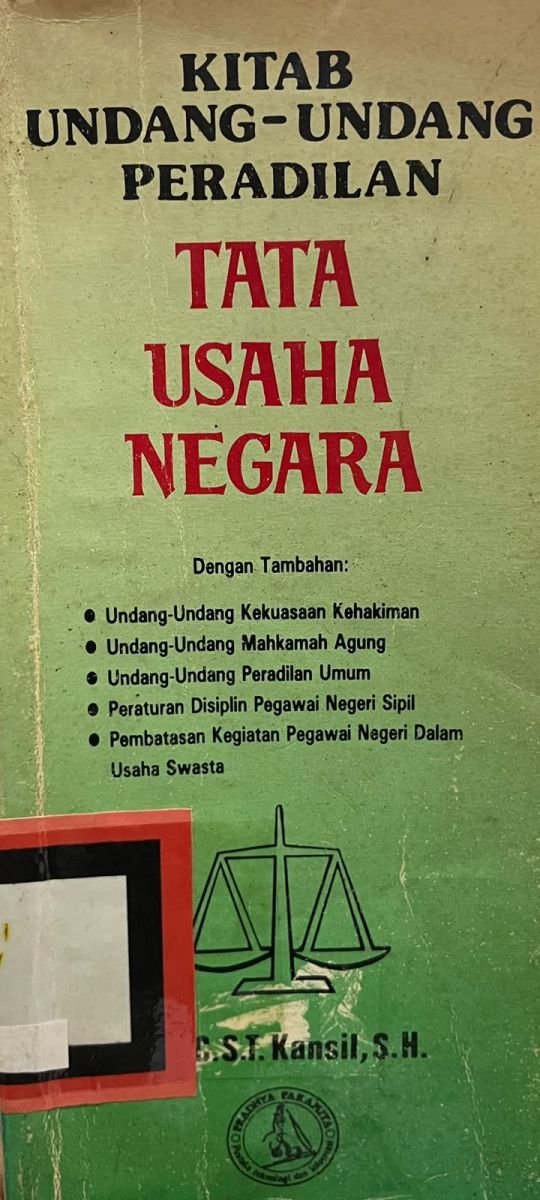 KITAB UNDANG-UNDANG PERADILAN TATA USAHA NEGARA