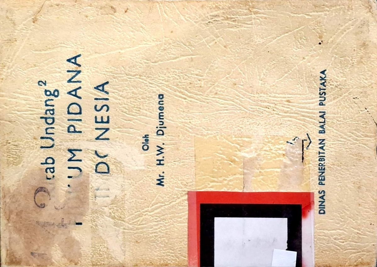 Kitab undang-undang hukum pidana indonesia