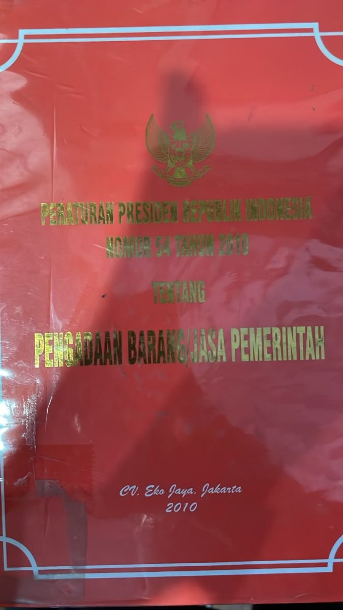 PERATURAN PRESIDEN  REPUBLIK INDONESIA NOMOR 54 TAHUN 2010 TENTANG PENGADAAN BARANG/JASA PEMERINTAHAN