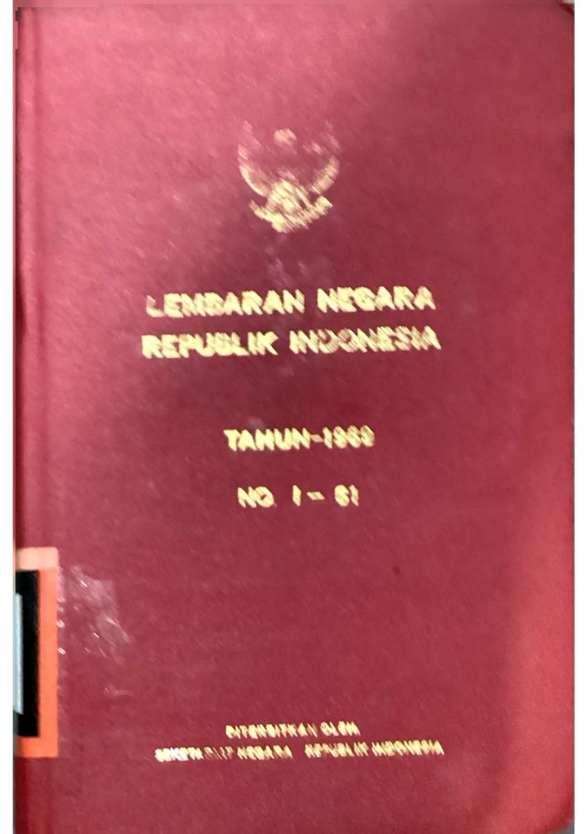 LEMBARAN NEGARA R.I TAHUN 1969 NO.1-61