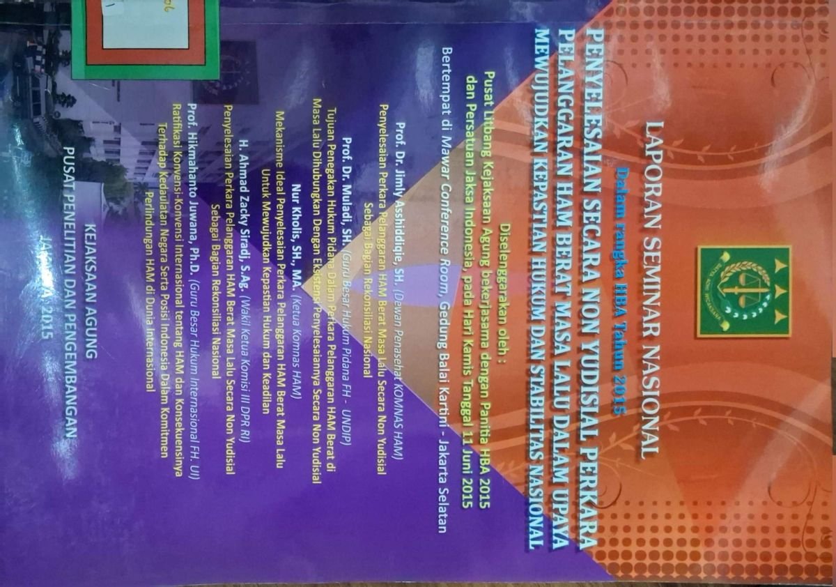 Laporan Seminar Nasional Dalam Rangka HBA Tahun 2016